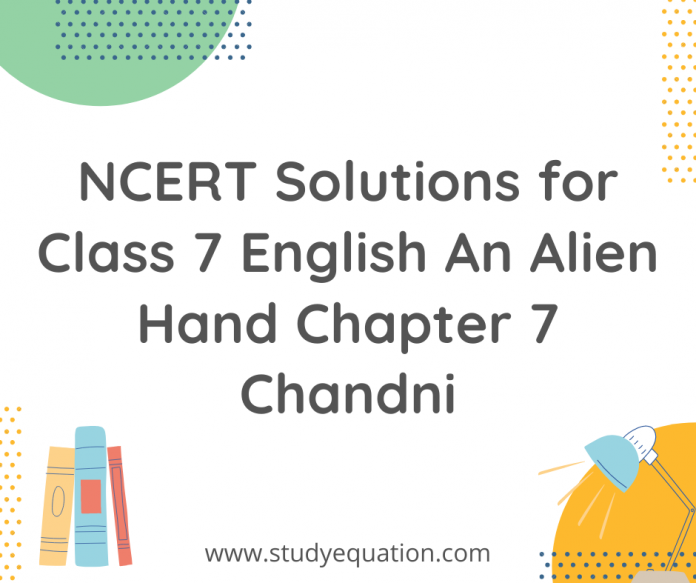 NCERT Solutions for Class 7 English An Alien Hand Chapter 7 Chandni