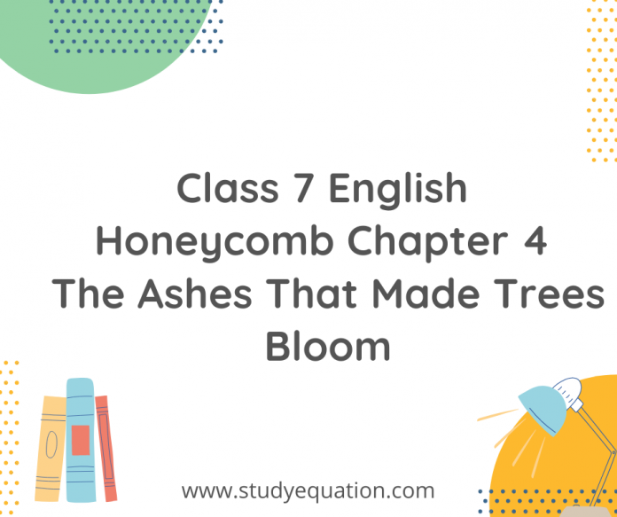 class 7 english honeycomb chapter 4 the ashes that made trees bloom