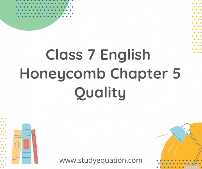 class 7 english honeycomb chapter 5