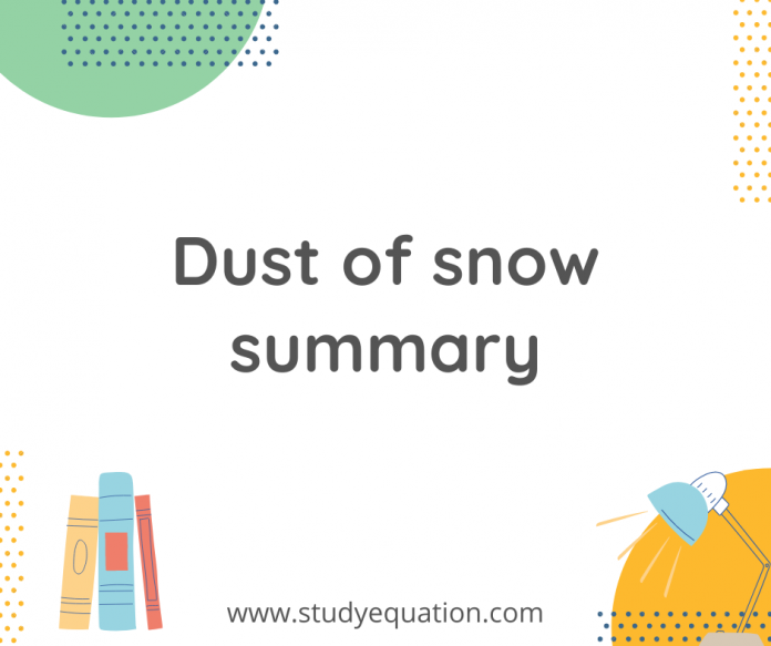 Dust of snow summary
