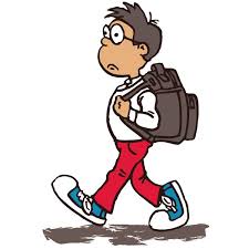 Class 12 English The Last Lesson Summary Student Walking To School