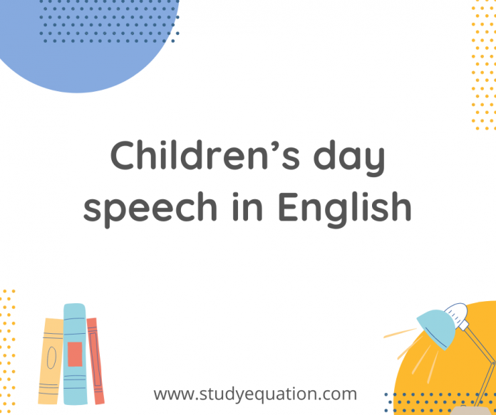 Children's day speech in english