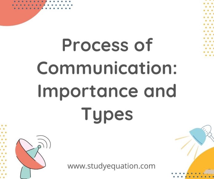 Process of communication importance and types