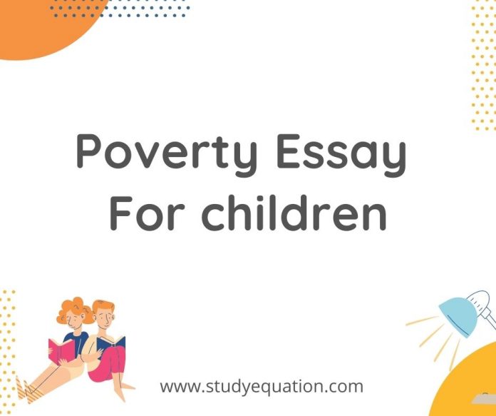 poverty essay for children