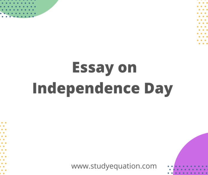 write essay on independence day for class 5