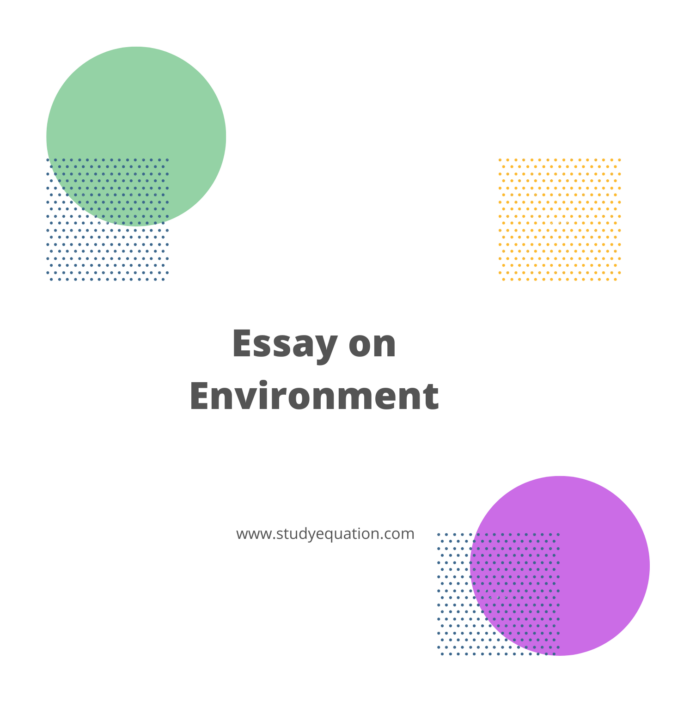 essay on natural environment 150 words