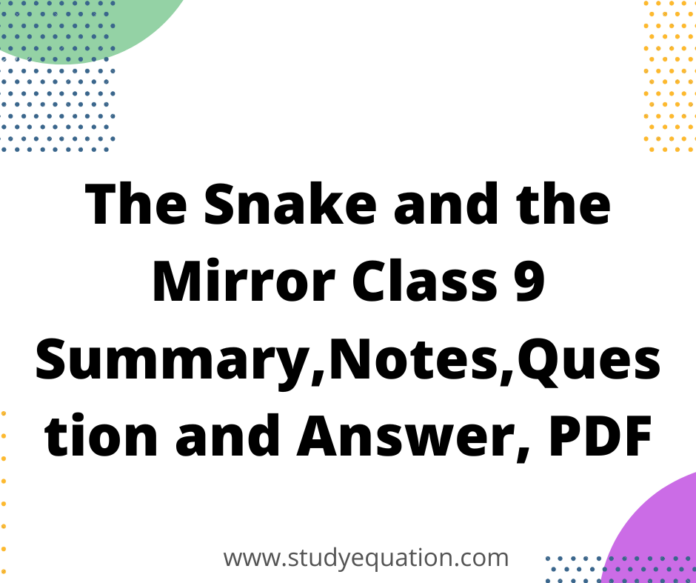 The Snake and the Mirror Class 9