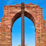 Iron pillar near qutub minar